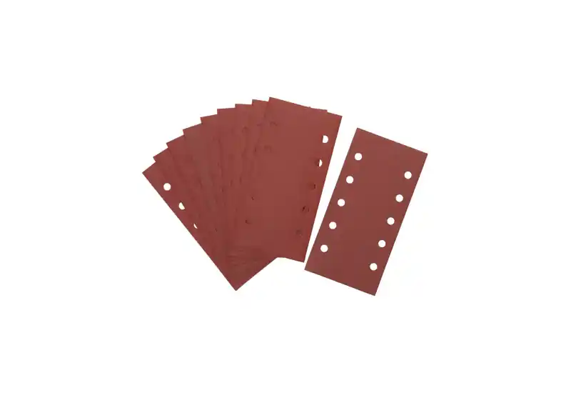 Promotion Saisonnière DEWALT - 1/2 feuille abrasive pour ponceuses vibrantes velcro grain 80 - 10 perforations 115x228mm