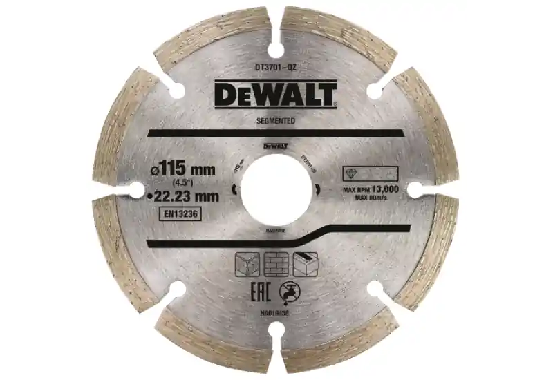 DEWALT - Disque fritté segmenté pour matériaux de construction/béton 115x22.2 mm Jusqu'à Épuisement Des Stocks